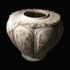 Vietnam: A jar with lotus and chrysanthemum motifs, patterned brown glaze ceramic, Trần dynasty, 13th-14th century